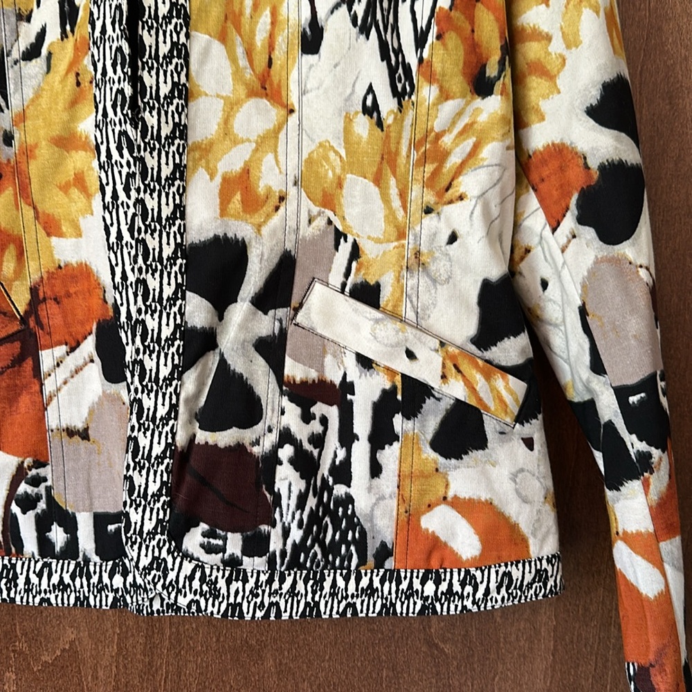 Chico's Multicolor Floral Patterned Jacket - image 3